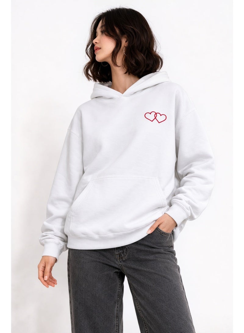 Premium Apparel Tell them you love them Hoodie White [VALENTINES DAY HOODIE] - Image 2